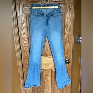 V rise flare jeans